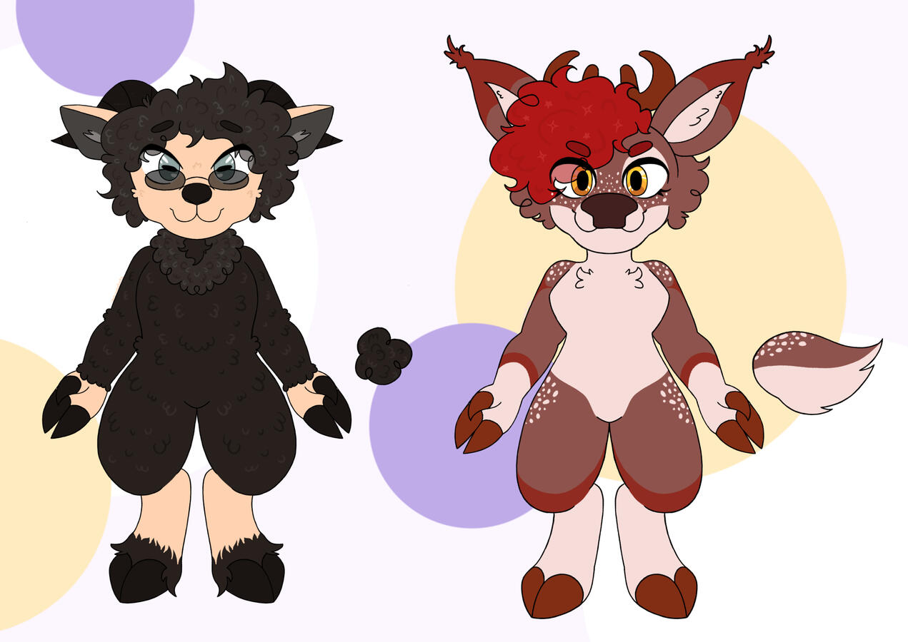 Anthropomorphic Character Design (Ash &amp; Umi)