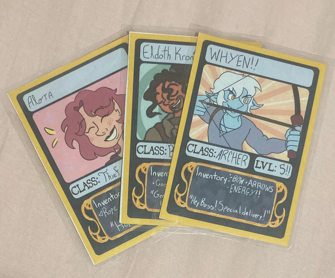 Baldur's Gate Character Cards
